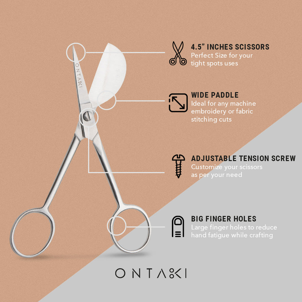 ONTAKI Duckbill Applikationsbroderisax (4,5")