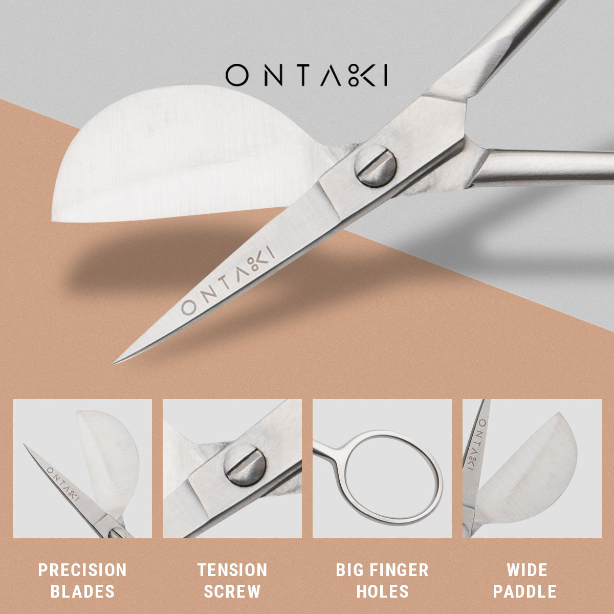 Nożyczki do haftu ONTAKI Duckbill (4,5")