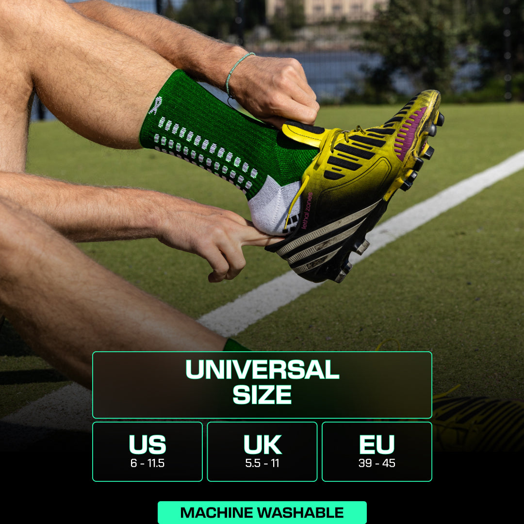 Lux Soccer Grip - Calf Sock - Green