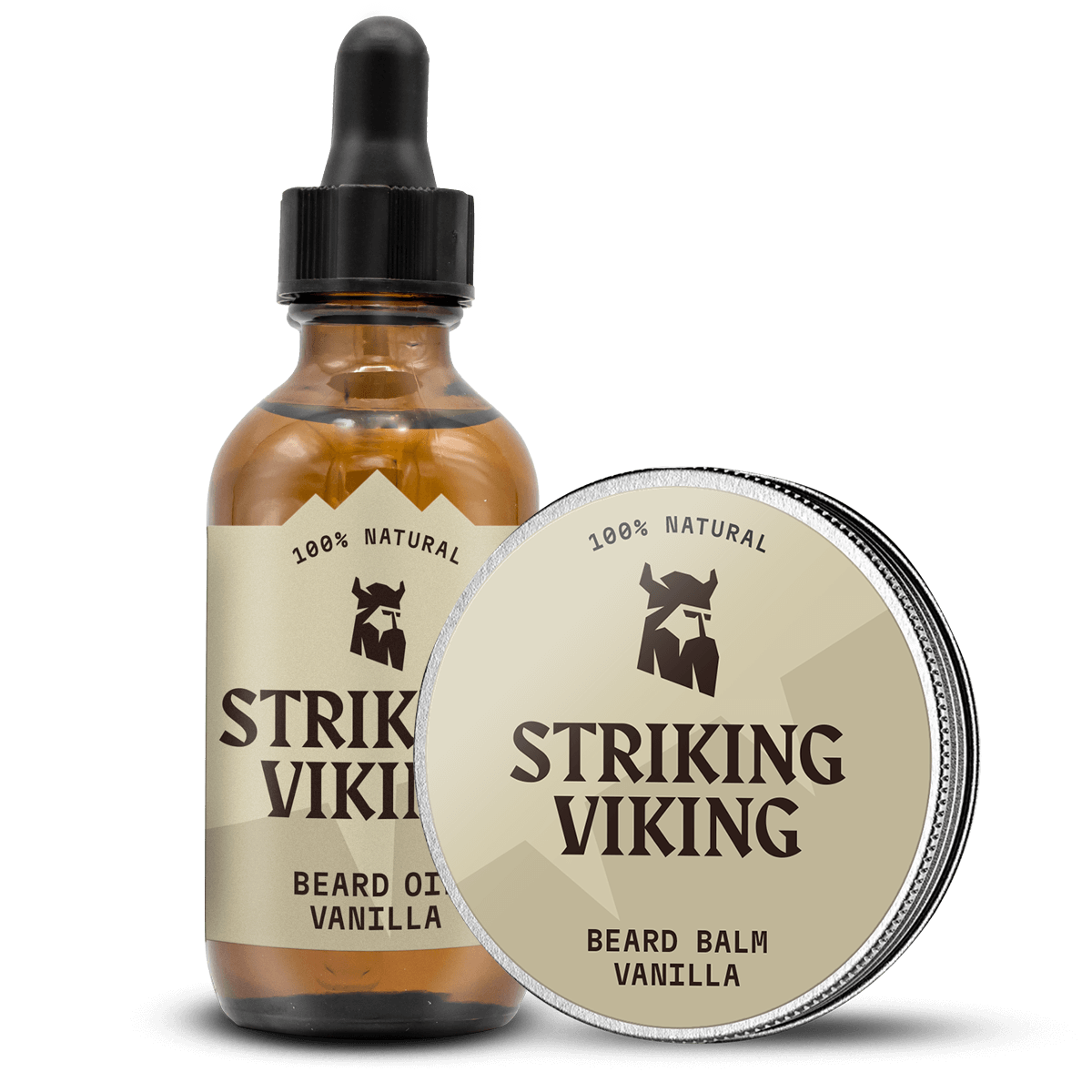 Beard Oil and Balm - Vanilla for healthy, moisturized styling with natural ingredients.