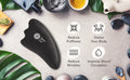 HaNaEmi Gua Sha Bian Stone Face Massage Tool Set - 4 pcs (US & EU)