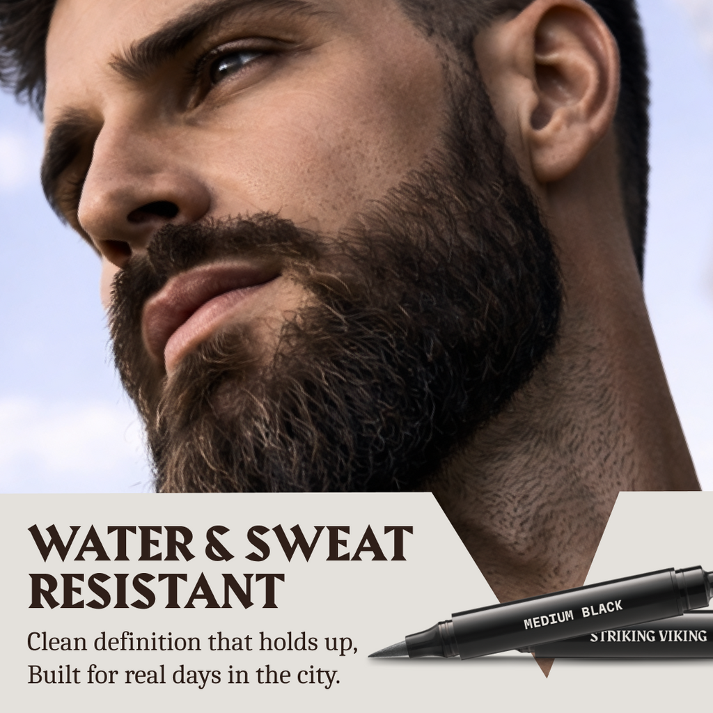 Beard Filler Pen - Dual Tip (2-pack) - Grey Brown