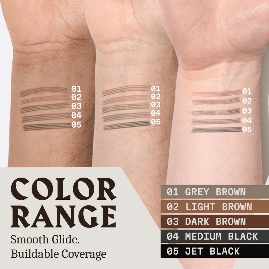 Beard Filler Pen - Dual Tip (2-pack) - Grey Brown