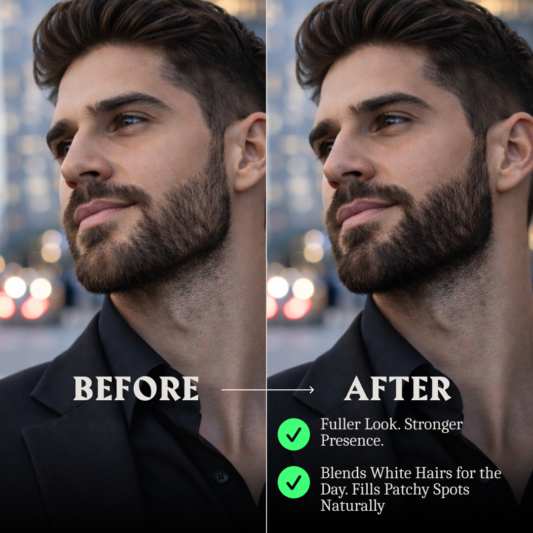 Beard Filler Pen - Dual Tip (2-pack) - Grey Brown