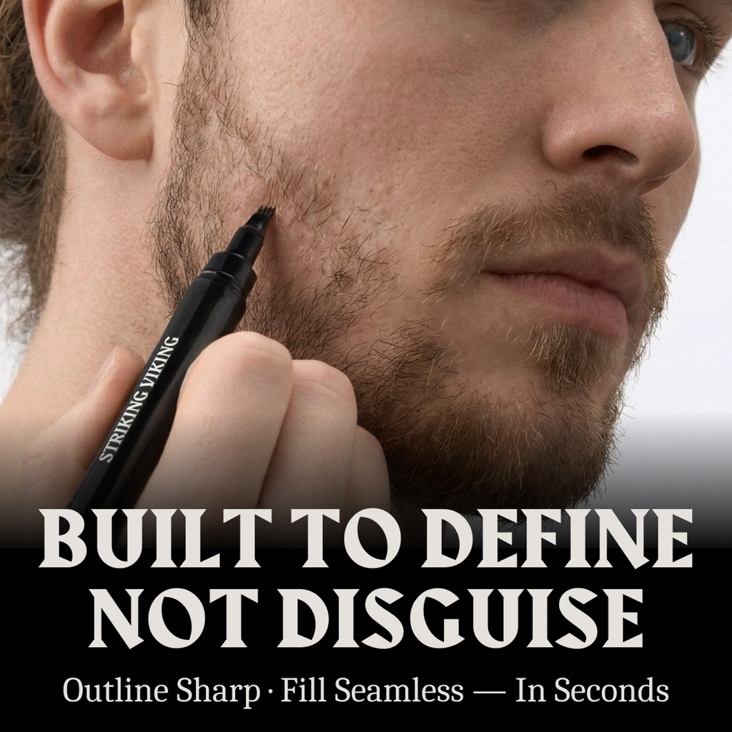 Beard Filler Pen - Dual Tip (2-pack) - Grey Brown