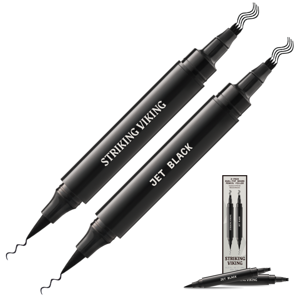 Beard Filler Pen - Dual Tip (2-pack) - Grey Brown