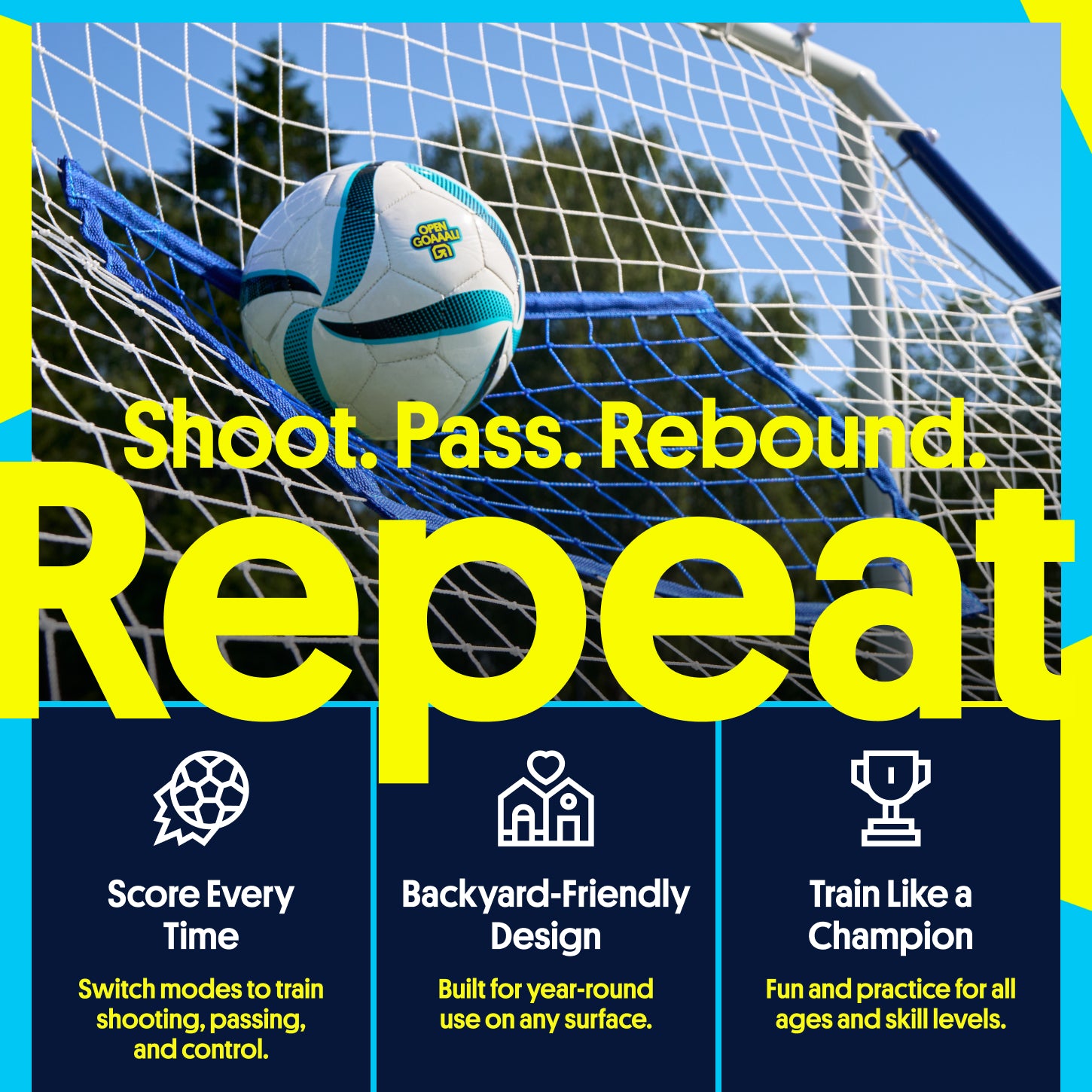 Open Goaaal Bramkarz z potrójną funkcją odbijania