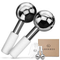 Luonkos Steel Ice Globe Face Massager - 2 pcs