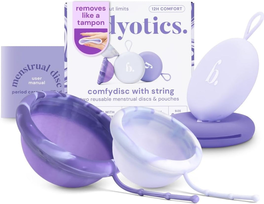 Bodyotics Comfydisc wielorazowa menstruacyjna dysk | 2 szt. S i L | 12 godzin ochrony