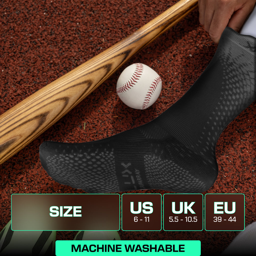 Lux ProCleat Performance Grip - Calf Sock - Black