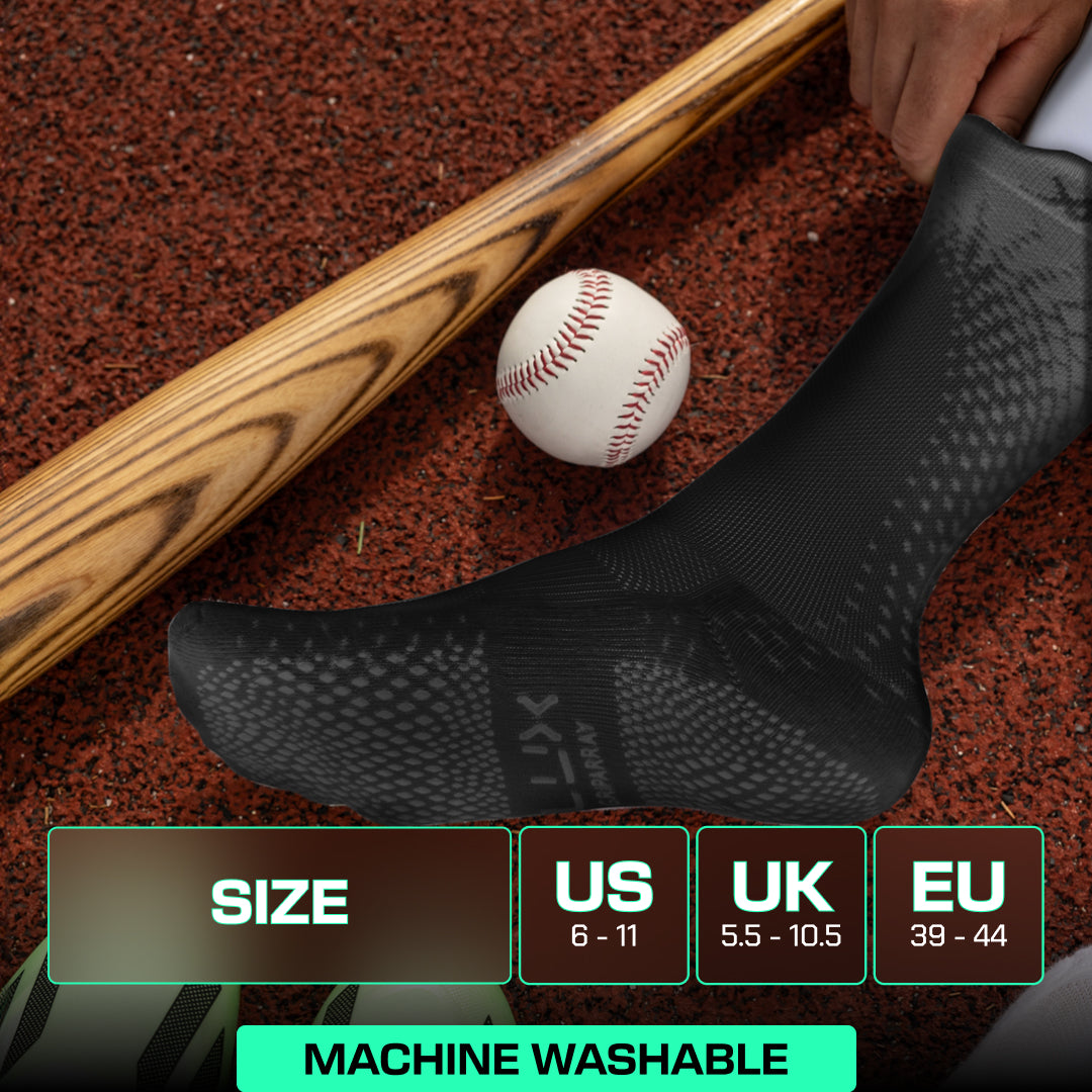 Lux ProCleat Performance Grip - Calf Sock - Black