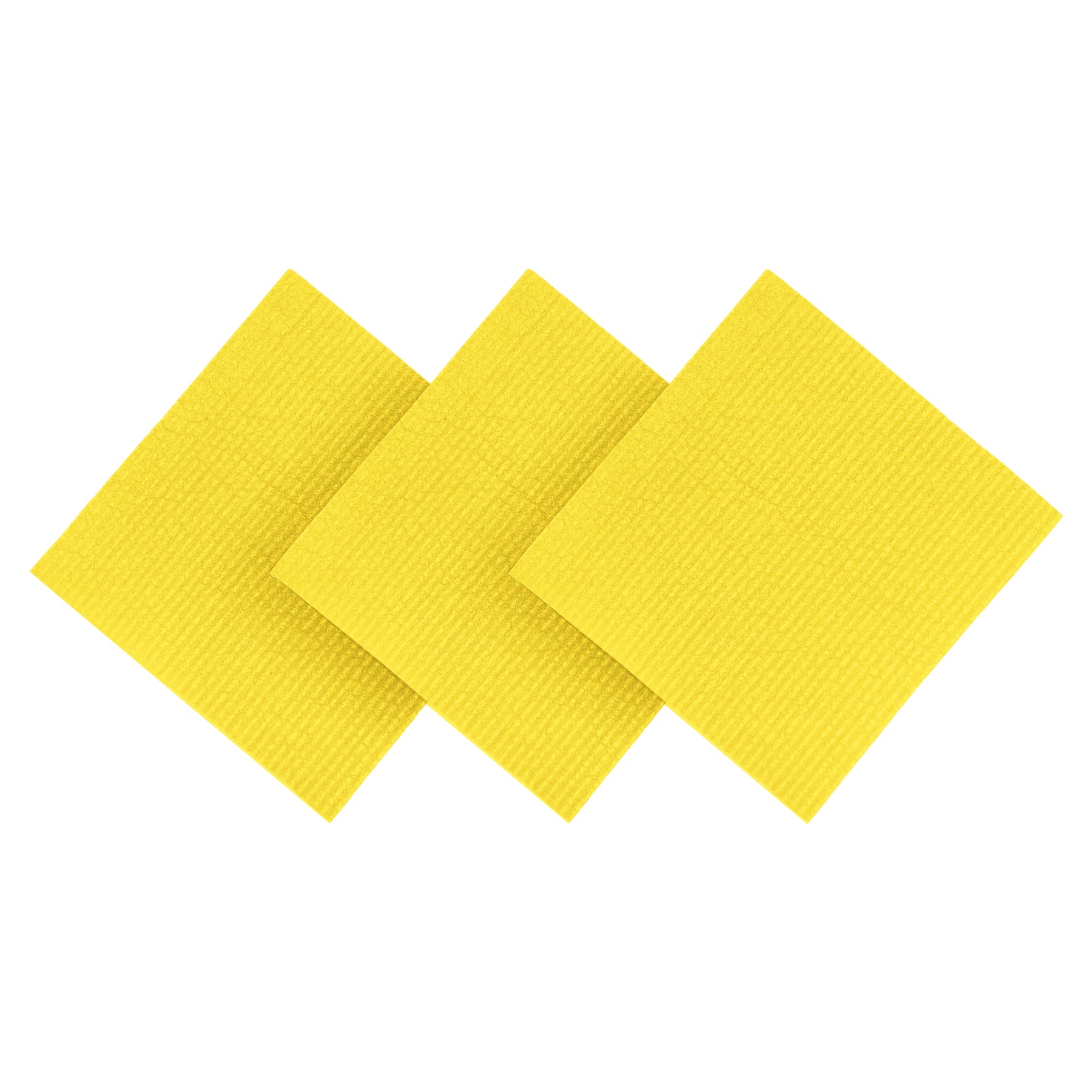 Happy Sinks Swedish Dishcloth Set - Citrus Yellow - 3pcs