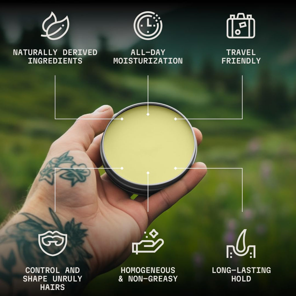 Mustache Wax and Comb Vanilla