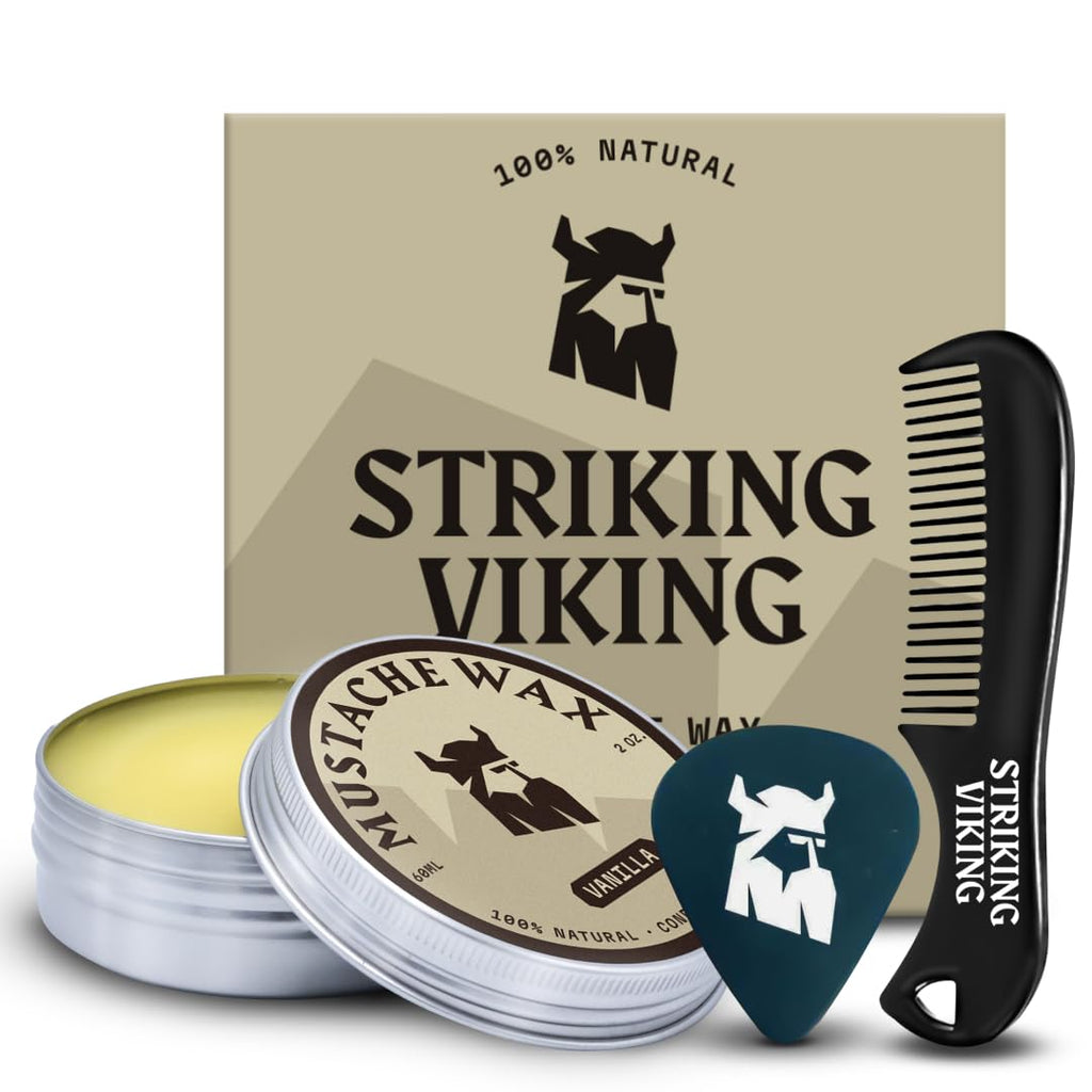 Mustache Wax and Comb Vanilla