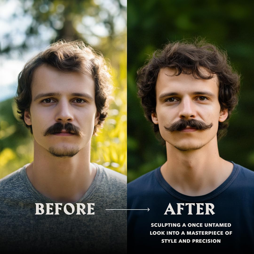 Ceară și pieptene pentru mustață Fără parfum