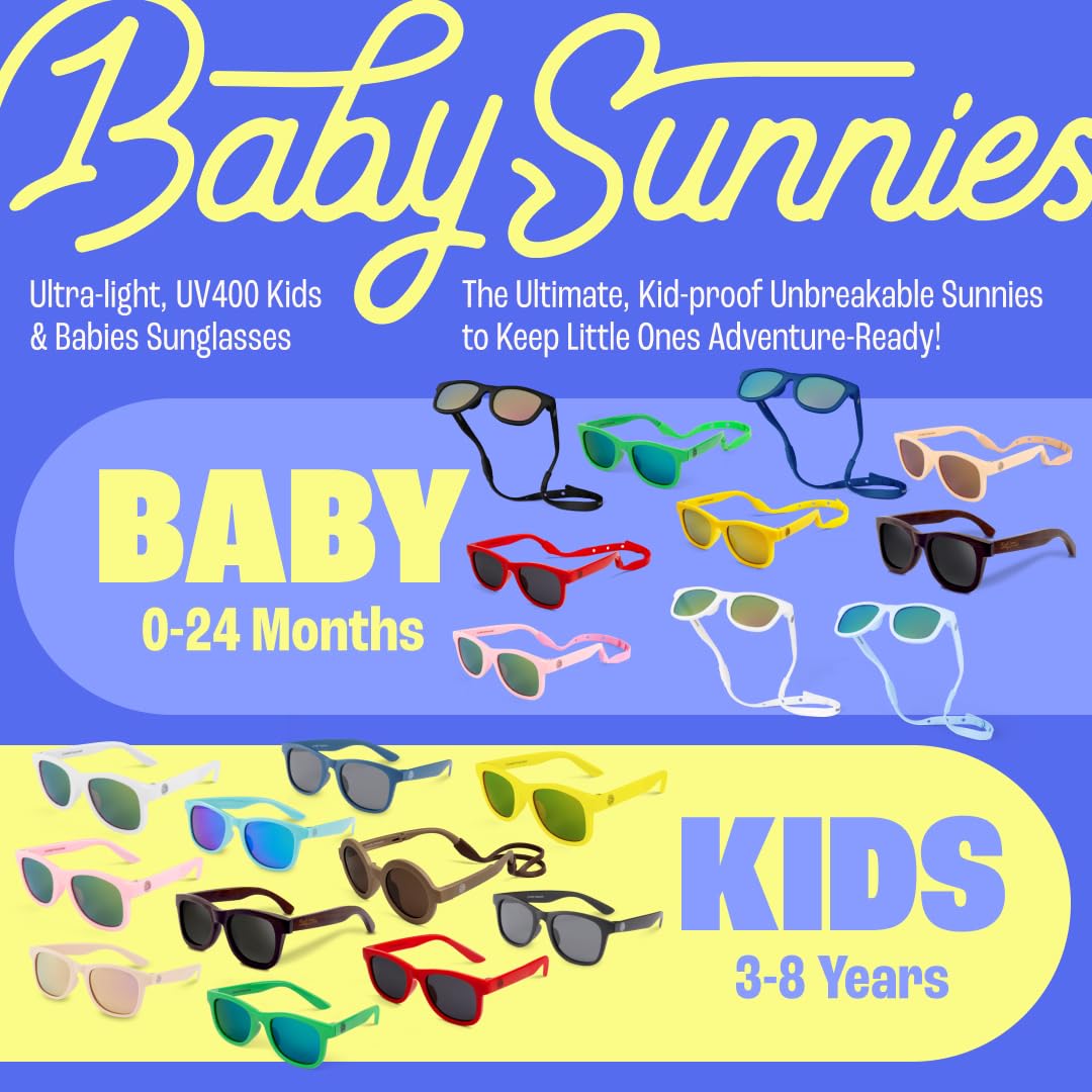 Baby Sunnies Kids sunglasses - Peach color with sleeve