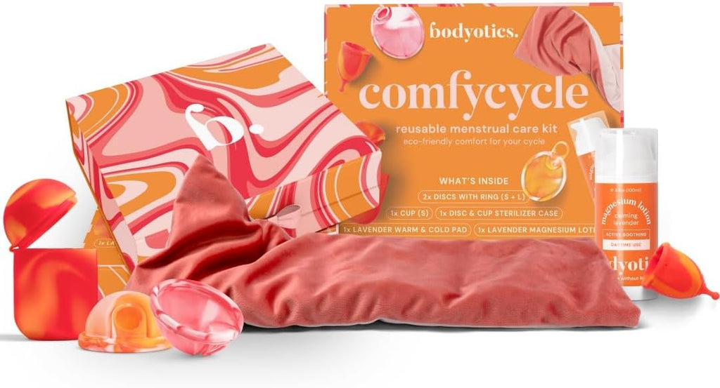 Bodyotics Comfycycle Återanvändbar Menstruationsskiva & Vårdkit - 6 st