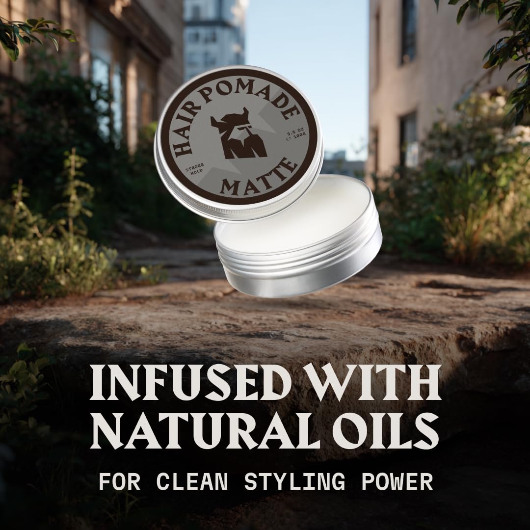 Pomada do włosów – matowe wykończenie - zapach lnu - mocna