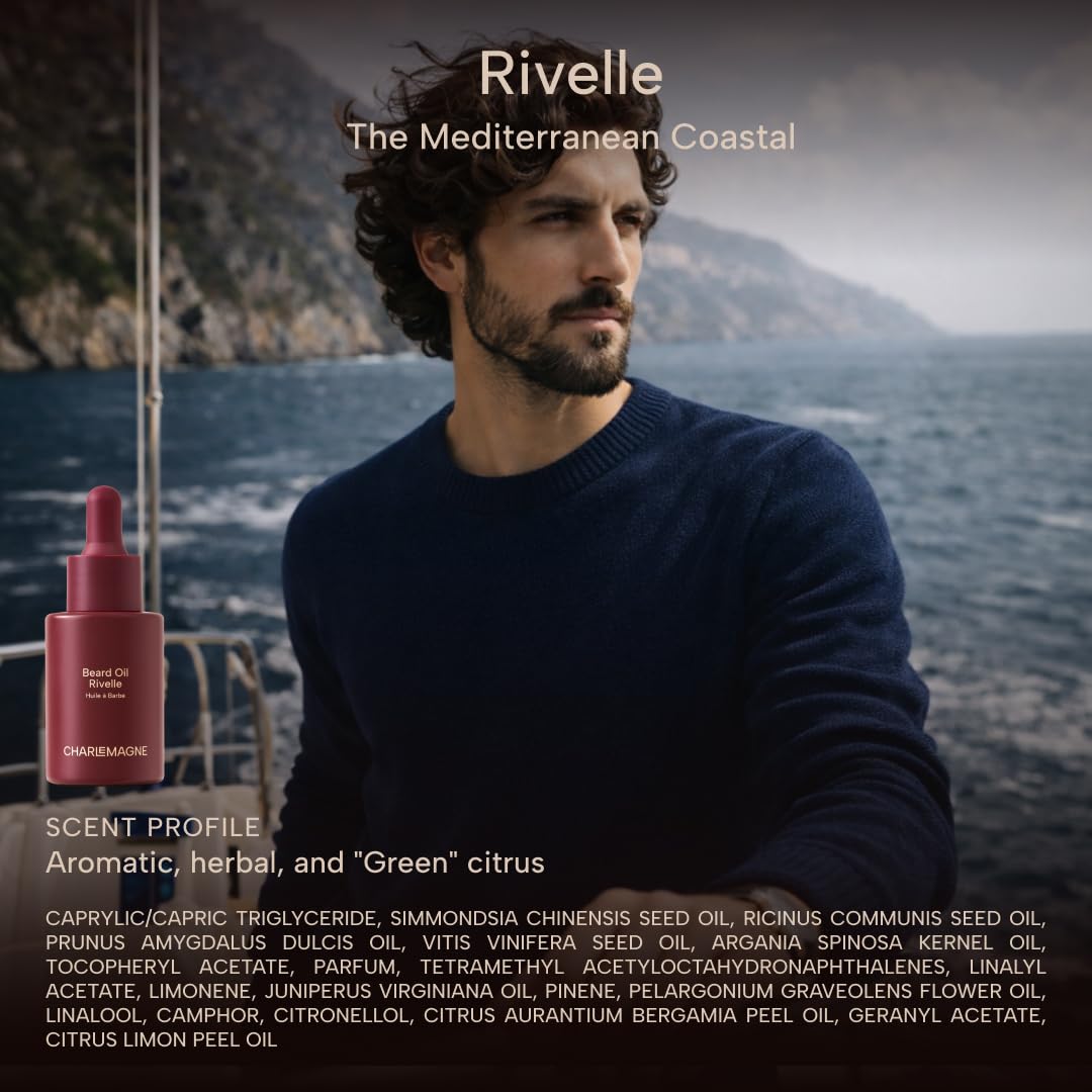 Charlemagne Beard Oil Rivelle – dropper