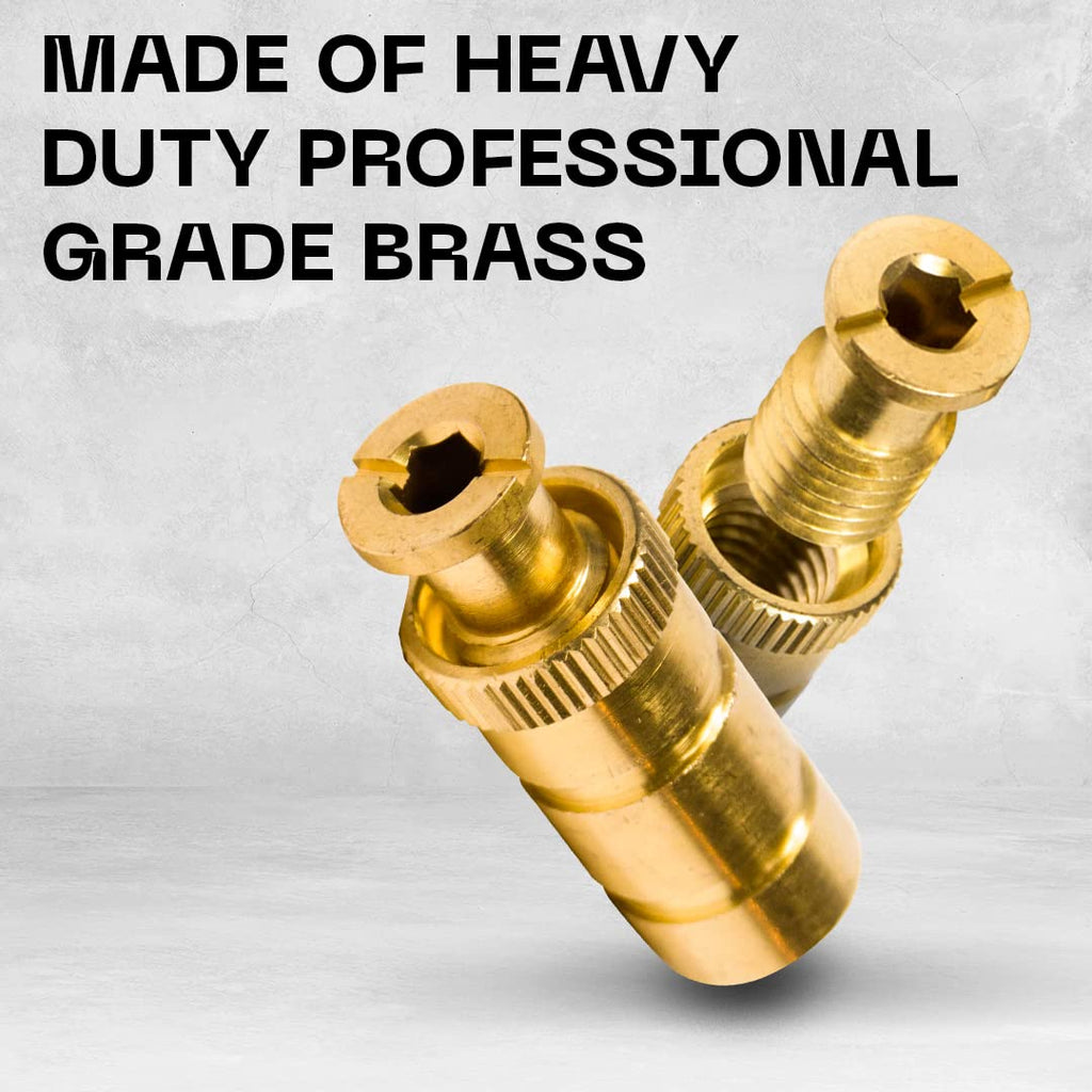 Silginnes Pool Cover Anchors 20 Pack Brass Anchors for 3/4 Inch Concrete and Paver Decks
