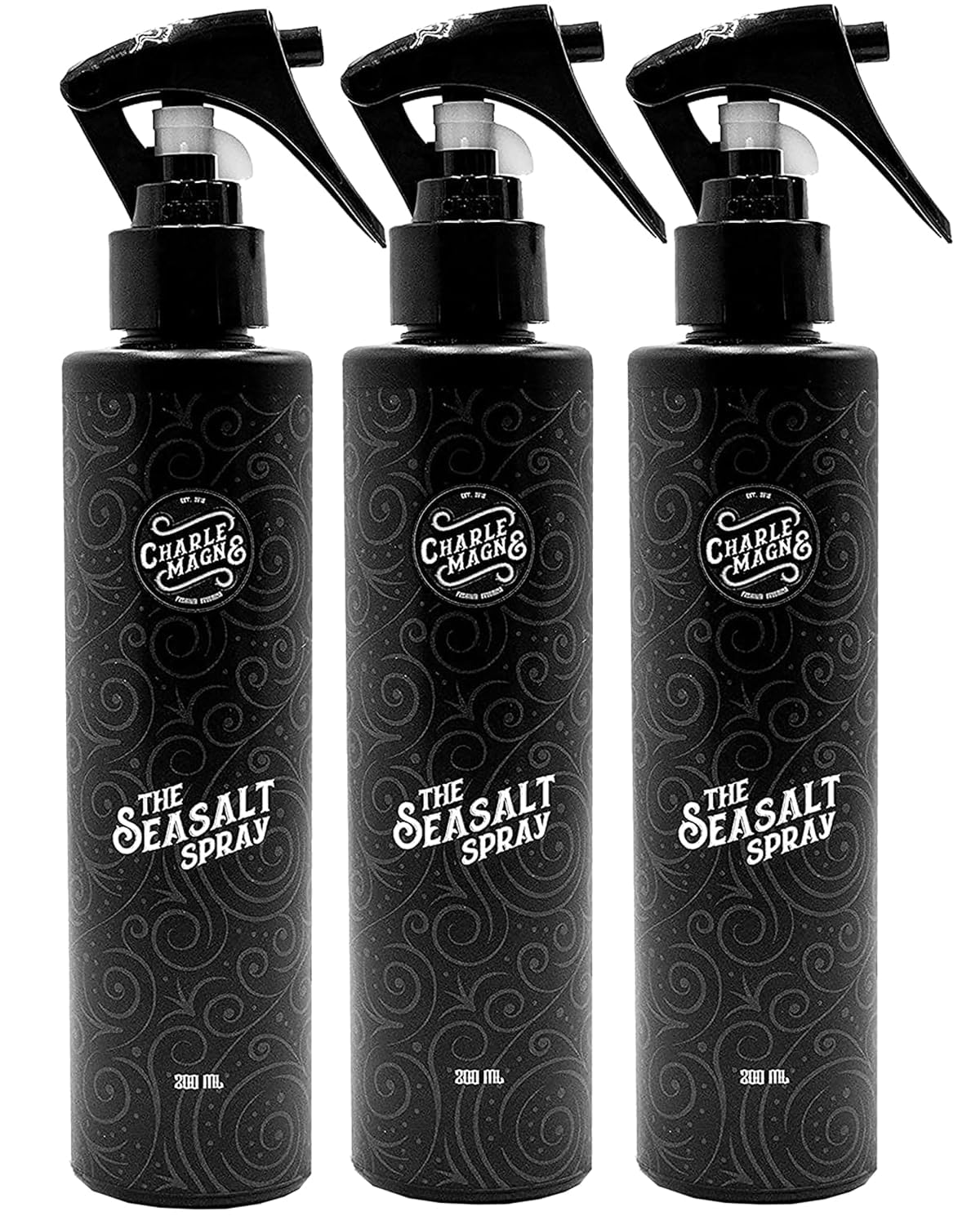 Spray Capillaire au Sel Marin Charlemagne - Forte Tenue - Lot de 3