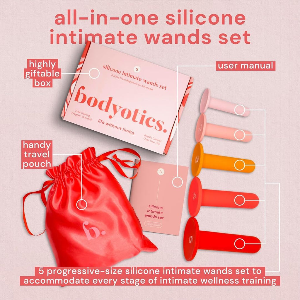 Ensemble de dilatateurs vaginaux | 5 tailles graduées | Silicone médical sans BPA