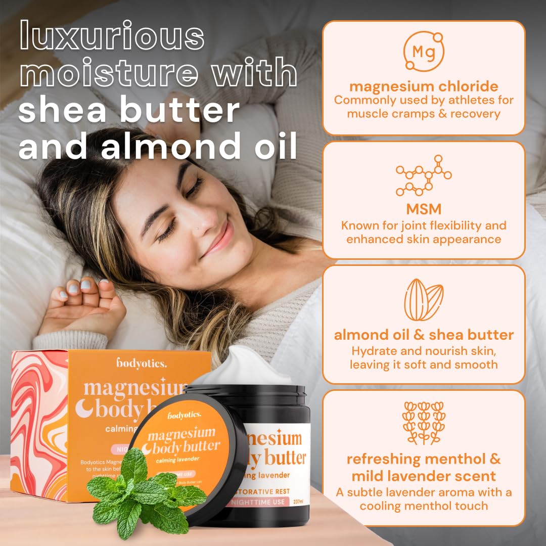 Bodyotics Magnesiumsmör för Nattbruk - 237 ml