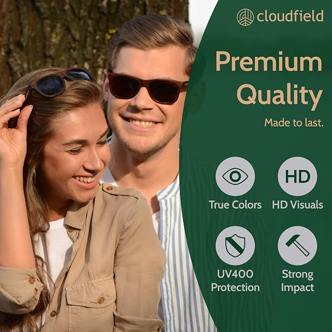 Cloudfield Bamboe Zonnebril - Bruin