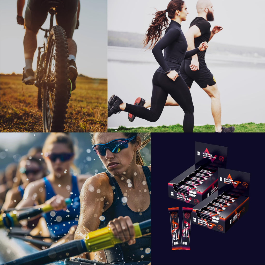PULS Nutrition Energy Gummy Bar Strawberry — 12 × 30g | 23g Carbohydrates per Bar