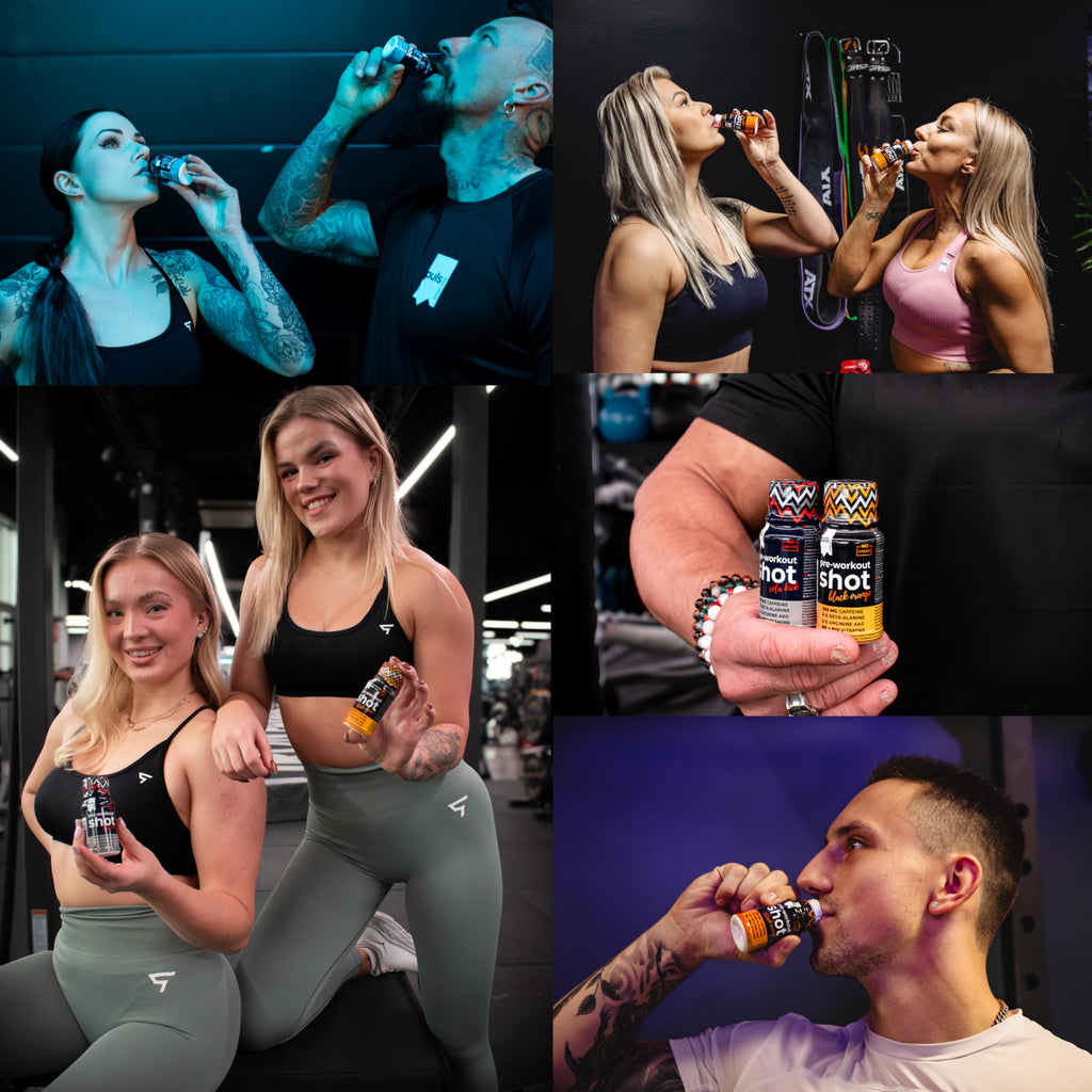 PULS Pre Workout Shot Black Orange — 12 × 60 ml | 200mg Caffeine, Beta-Alanine, Arginine AKG & B-Vitamins