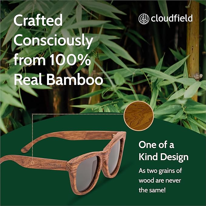 Cloudfield Kosso-Holzbrille - Schwarz