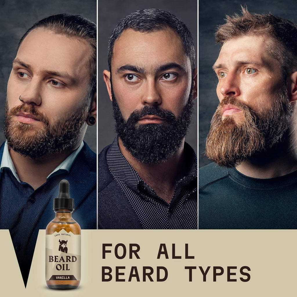Olej do brody - Wanilia - zestaw 3 szt.