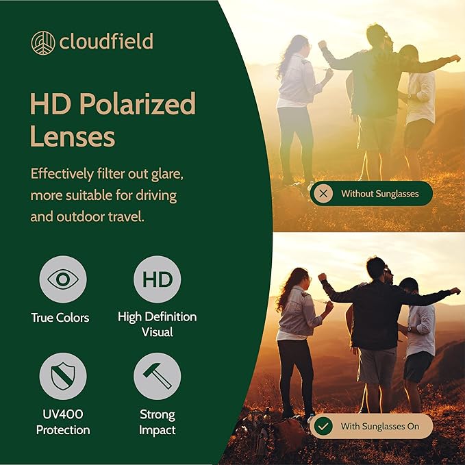 Cloudfield Bamboo Sunglasses - Shadow Black