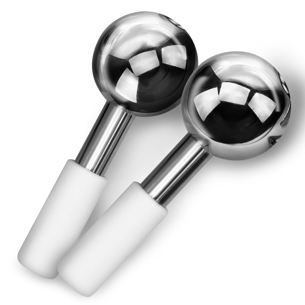 HaNaEmi Steel Ice Globe Face Massager - 2 pcs
