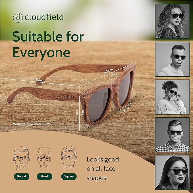 Cloudfield Kosso Wood Glasses - Black