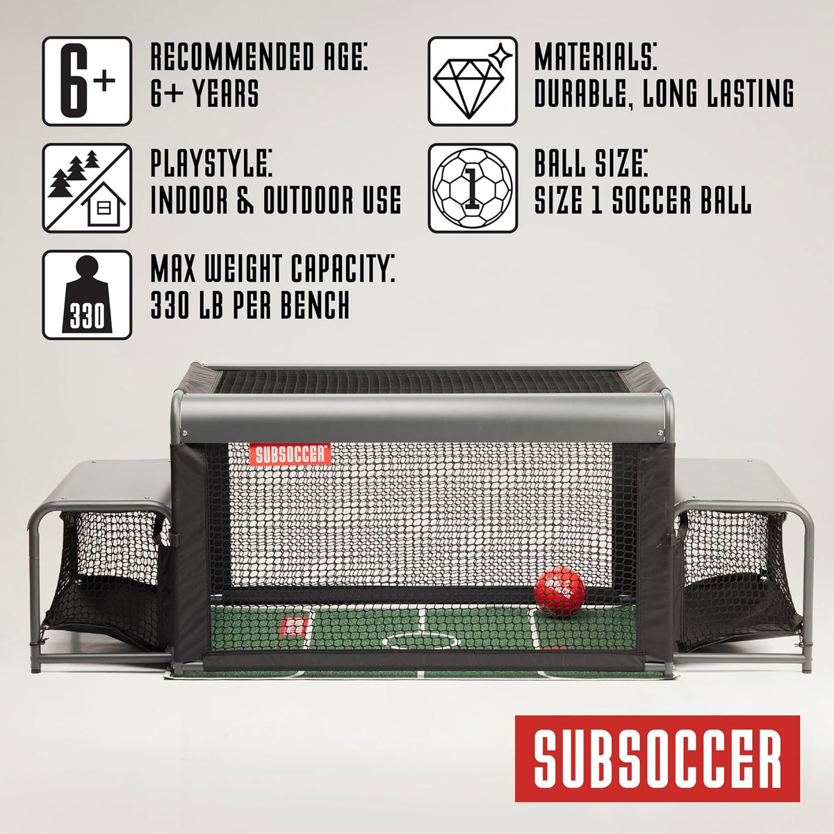 Subsoccer S3 Edge bench soccer game - angle 6