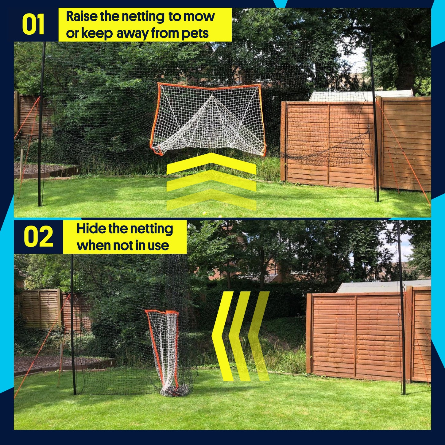 2-in-1 Lacrosse Goal with Backstop