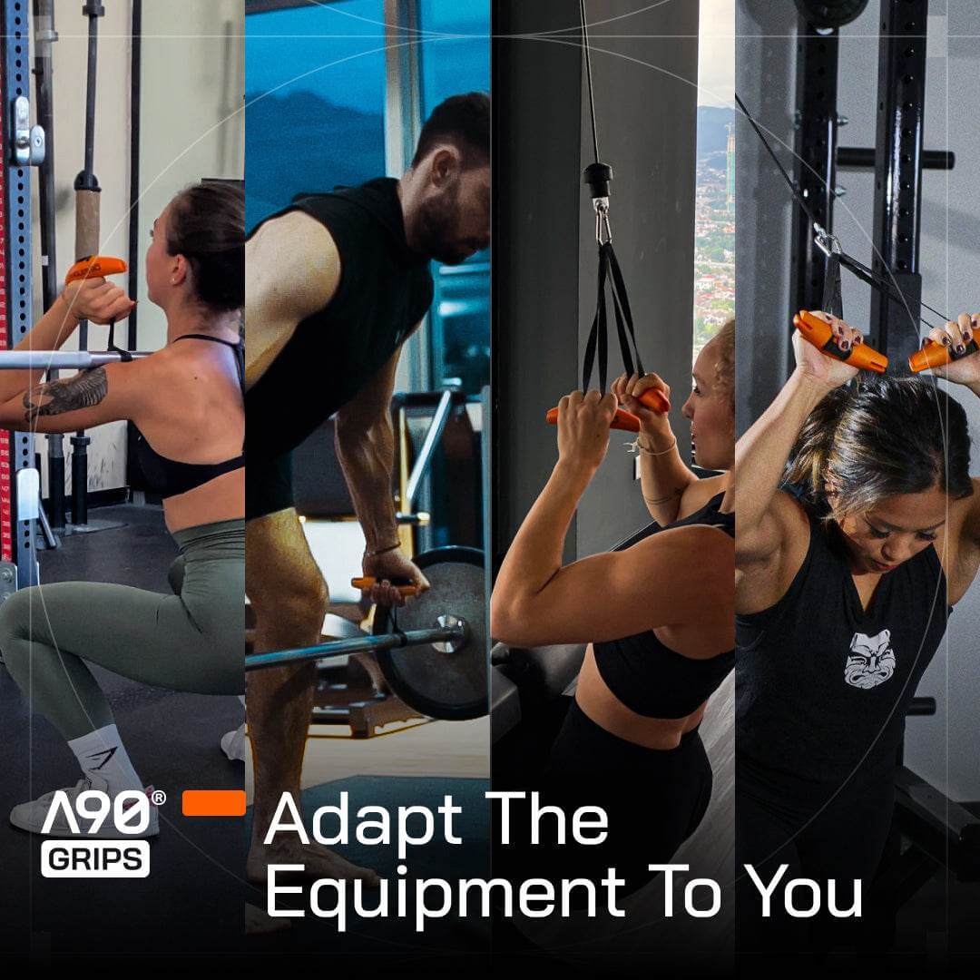 Angles90 A90 Grips Trainingshandvatten | Dynamische Draaibare Fitness Grips | Set | 362 kg (800 lbs) Belastbaar | Optrekken, Roeien & Kabelbevestiging