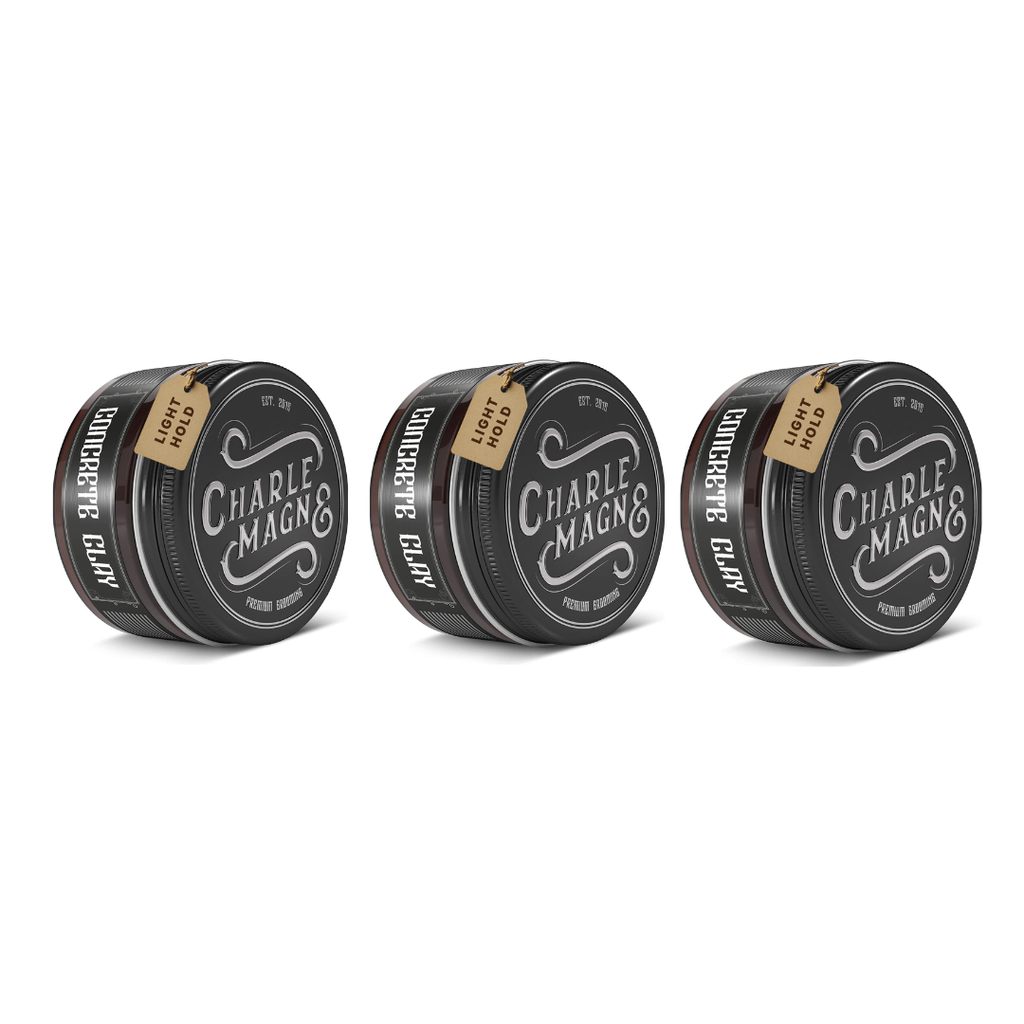 Pomadă originală pentru păr - Parfum old school - Fixare ușoară - Pachet de 3