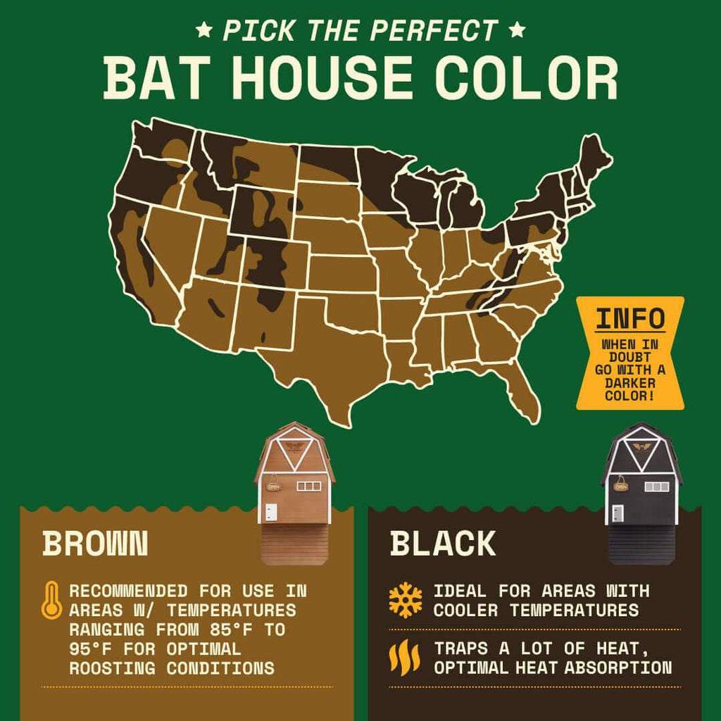 3-Chamber Black Cedar Bat House – Holds 150 Bats | Big Bat Barn | Natural Mosquito Control
