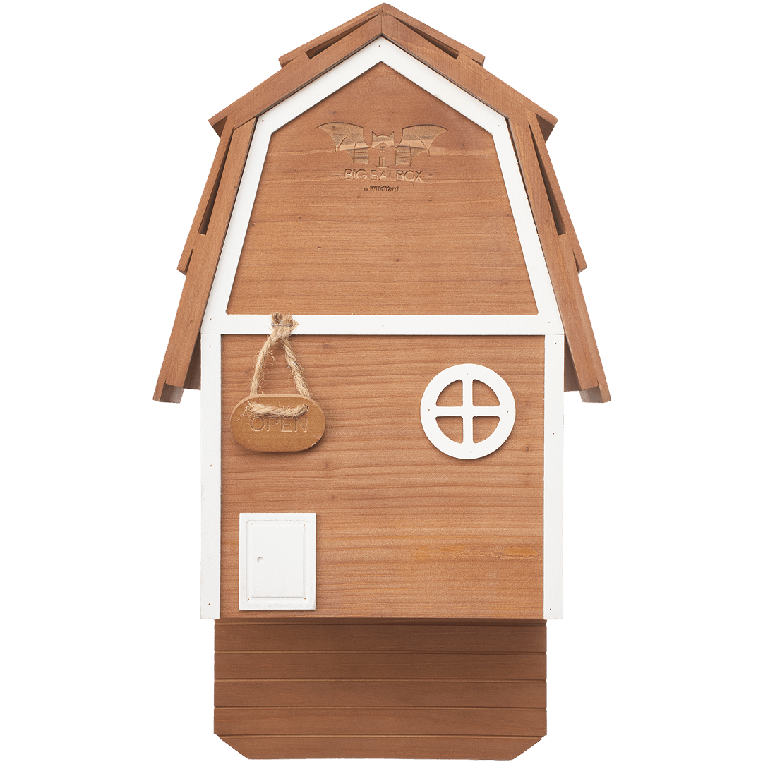 2-Chamber Brown Cedar Bat House – Holds 50+ Bats | Bat Barn Junior | Natural Mosquito Control