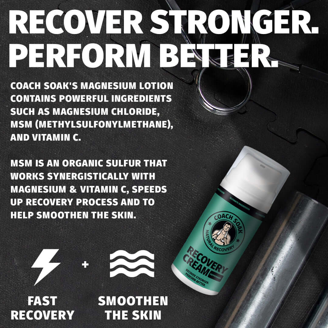 Crème de récupération musculaire Coach Soak - Menthe poivrée rafraîchissante