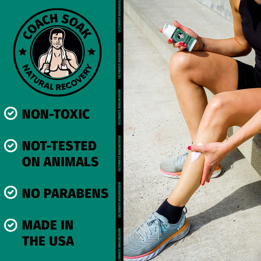 Crème de récupération musculaire Coach Soak - Menthe poivrée rafraîchissante
