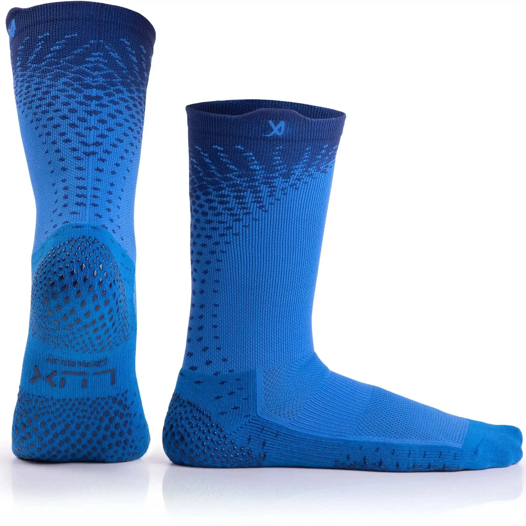 Sport Socks - Performance Grip Cleat Socks - Blue - LUX - Blue