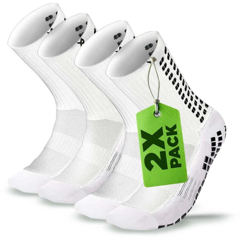 LUX Grip Socks Football – Calf Socks Multipack White