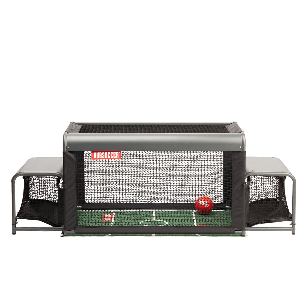 Subsoccer S3 Edge front view with benches and net