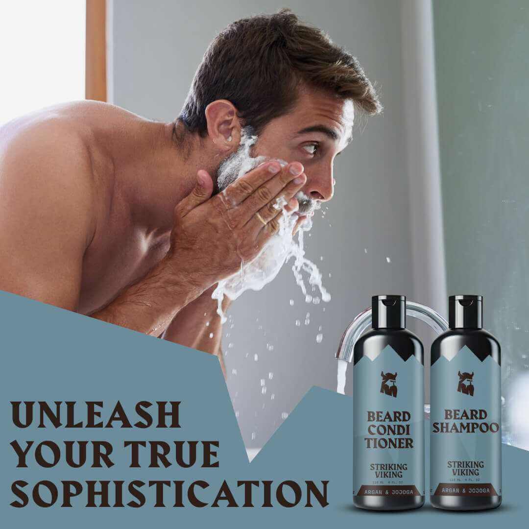 Skäggschampo & Balsam Cologne - Argan & Jojobaolja