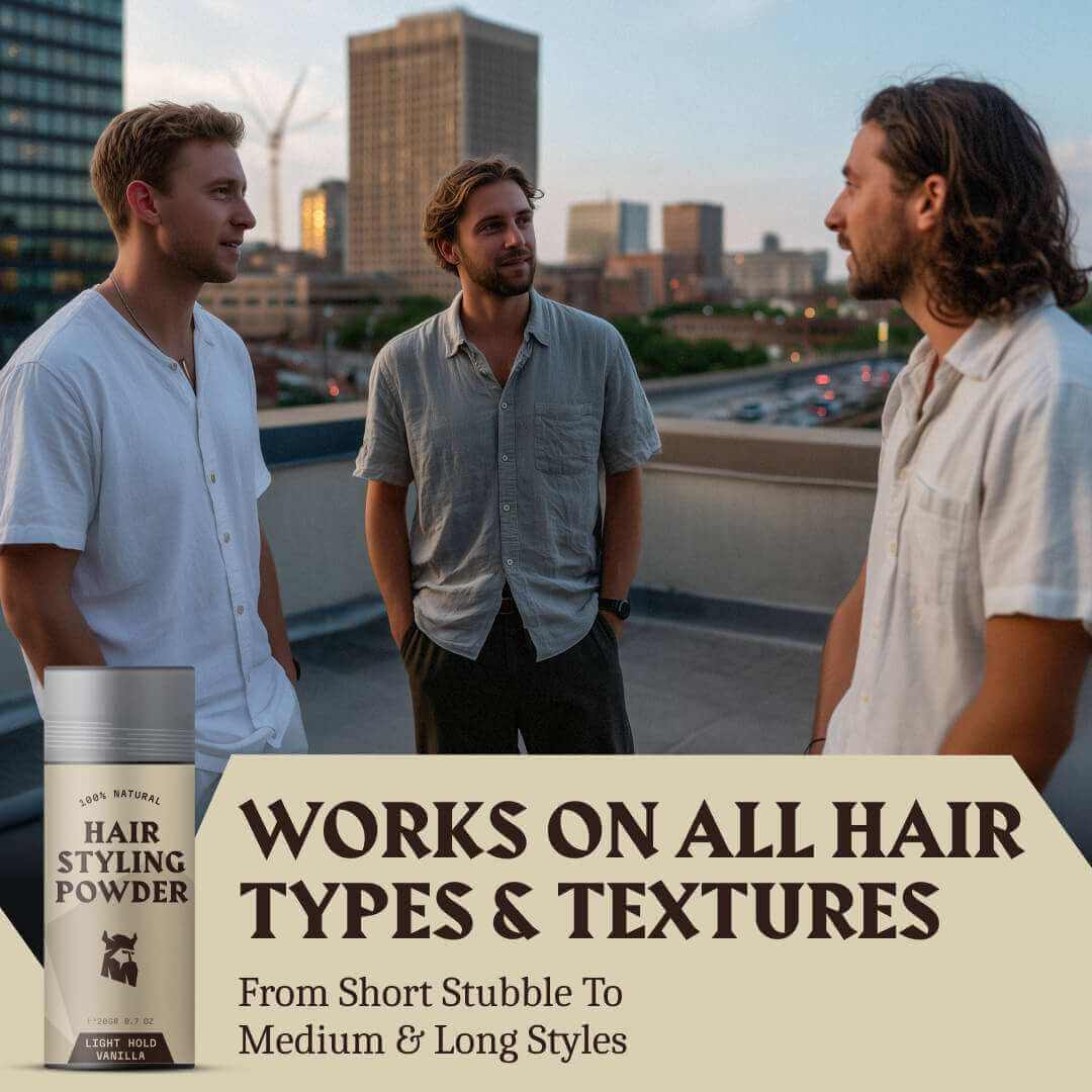Hair Styling Powder for Men - Light Hold - Vanilla Scent