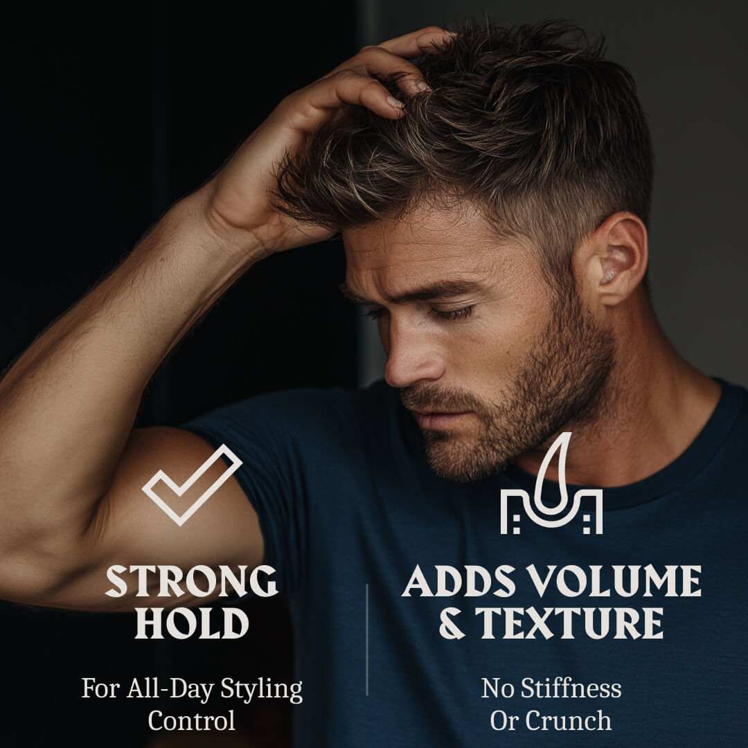 Hair Styling Powder for Men - Strong Hold - Vanilla Scent
