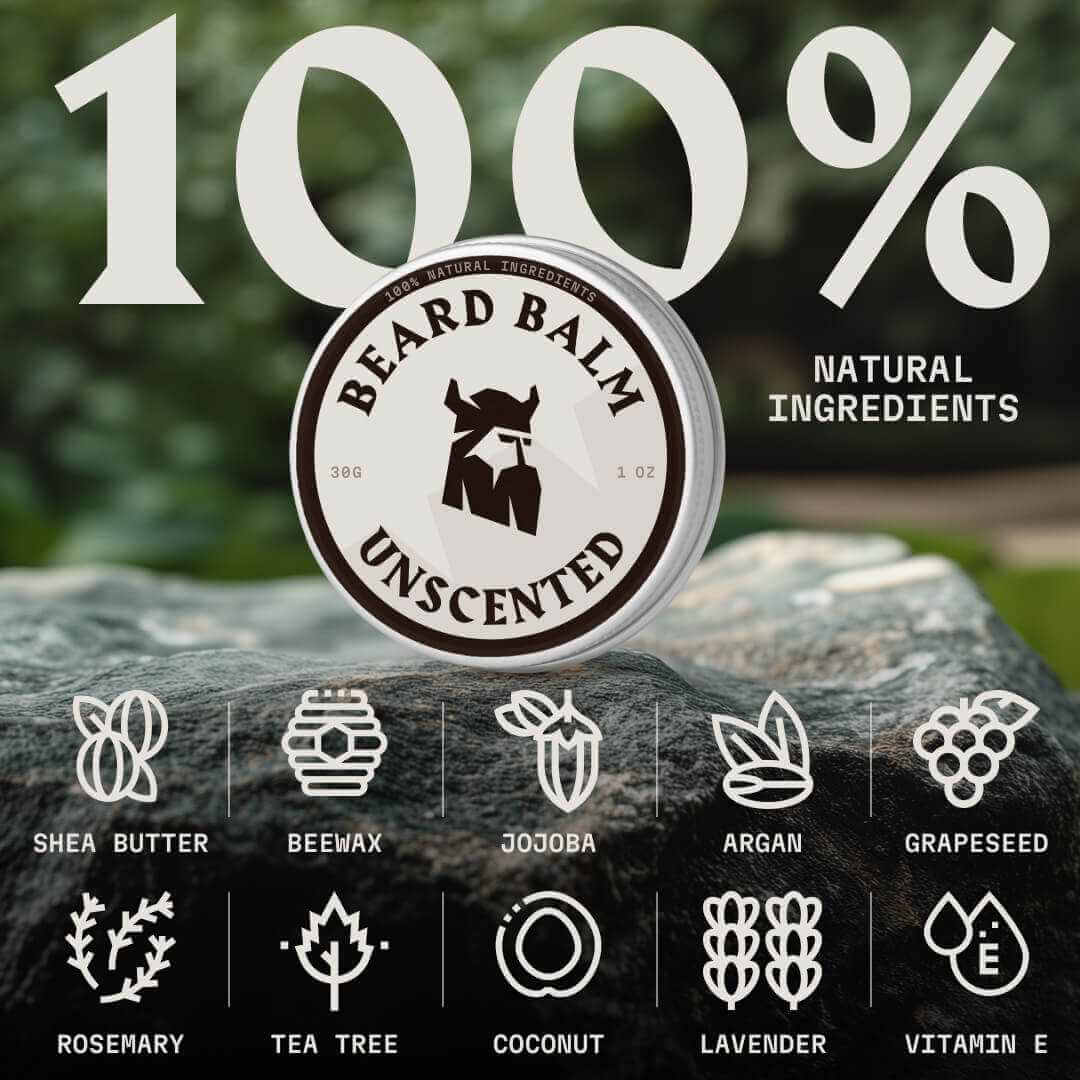 Beard Oil and Balm - Hydration & Styling Kit - Unscented